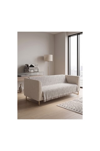 Çok Amaçlı Pamuklu Örtü- Kanepe-koltuk Şalı-koltuk Örtüsü 170x220-555 Bej