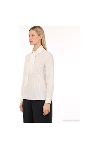 Yargıcı Regular Yarım Balıkçı Yaka Uzun Kol Bluz 26kkbl6011x 002 Beyaz