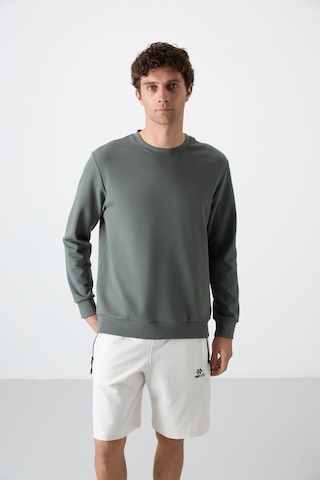 Tommy Life Çağla Basic O Yaka Rahat Form Erkek Sweatshirt - 88053 Çağla