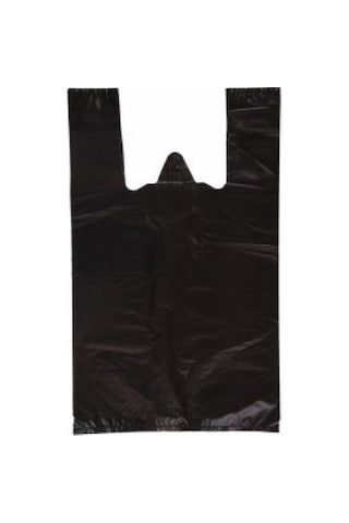 Kalın Siyah Poşet 28x50 Cm Orta Boy 1 Kg Hışır Atlet Poşet Market Manav Poşeti Çöp Poşeti