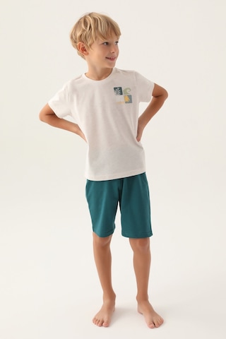 Arnetta Summer Bej Erkek Çocuk Bermuda Takım 5274-42736 Krem Melanj