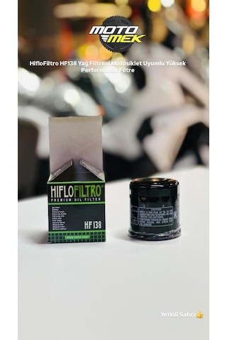 Hiflofiltro Hf138 Yağ Filtresi Motosiklet Uyumlu Yüksek Performanslı Filtre
