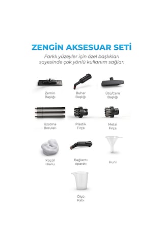Pirantech CB- 02A 1200 W Buharlı Temizlik Makinası
