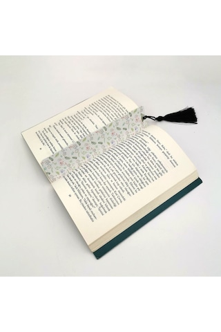 Bisikletli Desen Baskılı, Püsküllü Kitap Ayracı Bookmark,ayraç-133