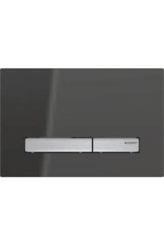 Geberit Sigma50 115.788.sd.2 Kumanda Paneli, Çift Basmalı, Füme Cam Füme