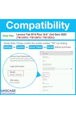 Lenovo Tab M10 Plus 3. Nesil 10.6 İnç 2022 Uyumlu Temperli Cam Ekran Koruyucu 2 Adet