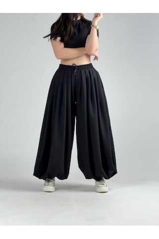 Cocopelli Süper Oversize Siyah Kadın Jogger Pantolon Coc3224 Cocopelli Süper Oversize Siyah Kadın Jogger Pantolon Coc3224