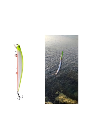 12 G Sahte Yem Lures Rapala Sarı Turna Levrek Lüfer Çinekop