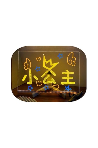 Tcherchi Şeffaf Masaüstü Silinebilir Aydınlık Akrilik Boyama Yazı Tahtası, Not Panosu 15 15cm Diğer