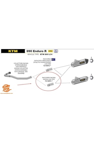Arrow Ktm 690 Smc/enduro Egzoz Bağlatısı 19-24