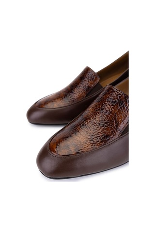 Tamer Tanca Kadın Hakiki Deri Kahverengi Klasik Ayakkabı 1135 06102 Bn Ayk Sk25-26 Khv Dr/khv Krsk Dr Kahve