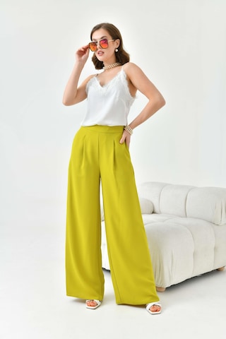 Ftz Women Kadın Lastikli Pantolon Asit 30756-Asit Yeşil