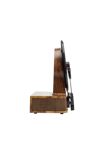 Fomix 208 Dikey Pikap Plak Çalar Hoparlör Ve Bluetooth Kitli Kahverengi 1 Adet