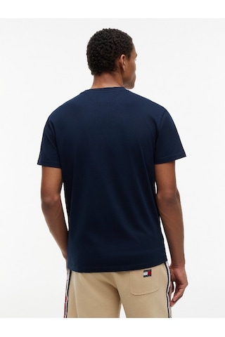 Tommy Hilfiger Tjm Reg Entry Dna Ss Tee Erkek Mavi T-shirt - Dm0dm23406