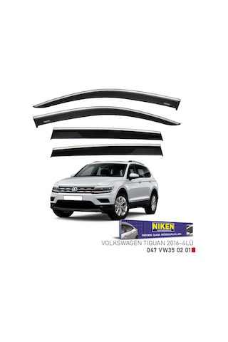 Replax Vw Tıguan 2016 Sonrası Kromlu Cam Rüzgarlığı 4lü