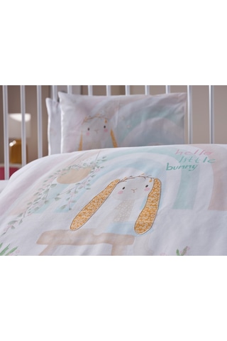 Nakışlı Bebek Nevresim Takımı Little Bunny Bebek - Sarı