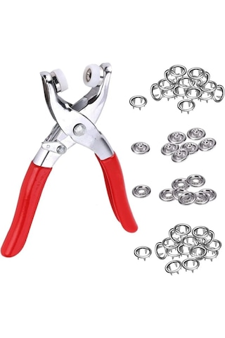 Tineke 9.5 Mm Metal Çıt Çıt, El Pensesi, Set- Gömlek Ve Bebe Çıtç