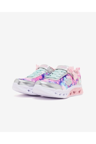 Skechers Flutter Heart Lıghts - Blurred Love Büyük Kız Çocuk Gri Işıklı Spor Ayakkabı 303255l Sllp