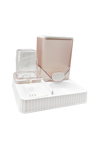 Suntek Otomatik Kedi Tiryakisi Besleyici Pet İçme Kasesiz-beyaz