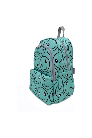 Superbag Kız Çocuk Ilkokul Çantası Smile Desenli Sırt Çantası Beslenmelik Ve Kalemlik 3'lü Set Su Yeşili