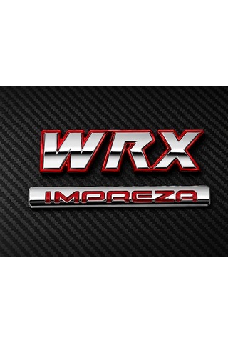 Subaru Wrx Impreza Bagaj Amblem Seti Sportif Krom Tasarım 0