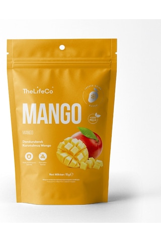Thelifeco Freeze Dried - Dondurularak Kurutulmuş Mango 3'lü Paket 45 G
