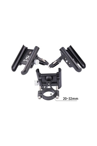 Ztto Z82 360 Derece Ayarlanabilir Alüminyum Alaşımlı Telefon Tutucu Motosiklet / Yol Bisikleti / Elektrikli Bisiklet İçin - Kırmızı