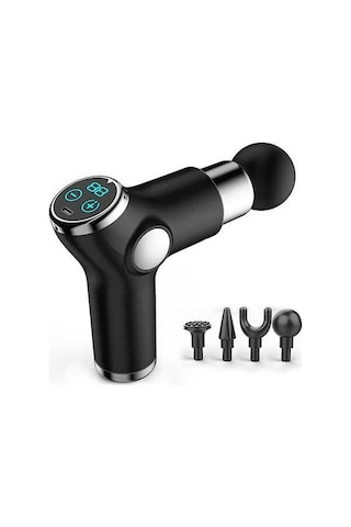 Createtech Usb Titreşimli Dinlendirici Moveevo Mini Masaj Makinesi Küçük Kas Fitness Fasya Elektrikli Darbe Aleti Siyah
