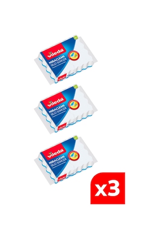 Vileda 2'Li Miraclean Silgi Sünger 3 Paket