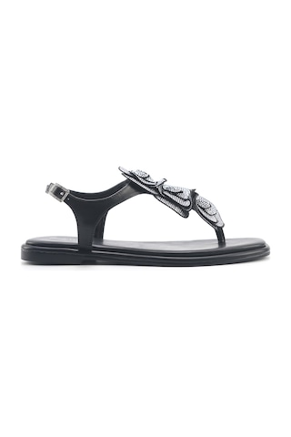 Nine West Orıel 5fx Siyah Kadın Düz Sandalet 000000000101929107 Siyah