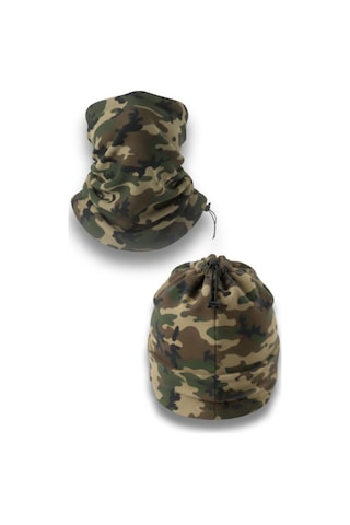 Single Sword 2 Li Set Unisex Kışlık Polar Boyunluk & Bere Çok Amaçlı Soğuk Hava Koruması 0//y.tsk Çok Renkli