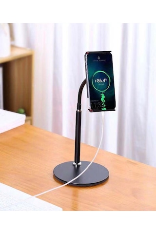 360 Ayarlı Metal Standlı Masa Üstü Tablet Telefon Tutucu Telefon Tablet Standı