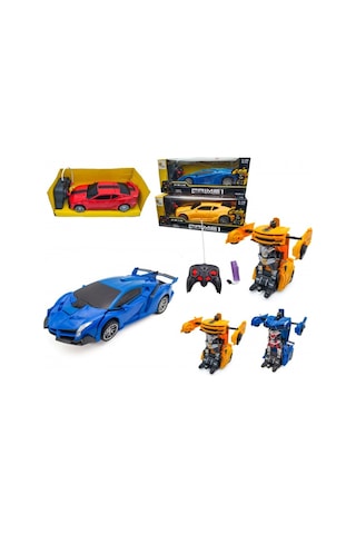 Uzaktan Kumandalı Robota Dönüşen Araba Lamborgini Chavrolet Prime1 Strong Zy Rc Car Kırmızı