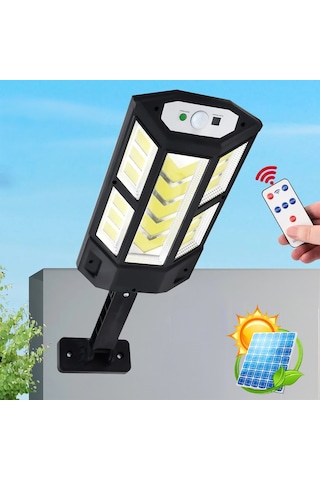 Hymark 249 Led Güneş Enerjili 3 Modlu Şarjlı Kumandalı Solar Aydı