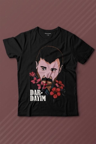 Kendim Seçtim Azer Bülbül Dardayım Arabesk Baskılı Tişört Çocuk T-shirt 001