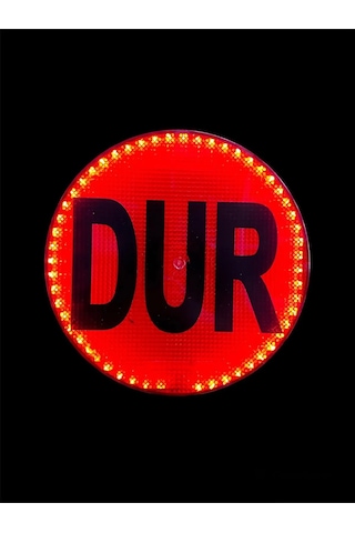 Işıklı Servis Dur Levhası Ledli Dur Tabelası Ledli Dur