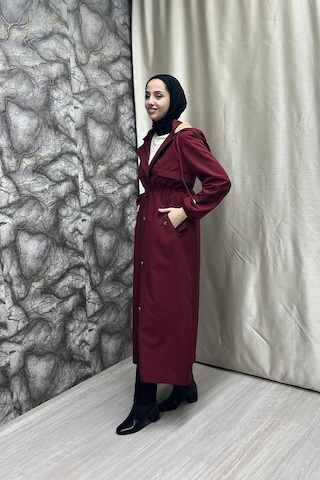 Belden Kemer Detaylı Uzun Trençkot Brc1908 Bodo 001