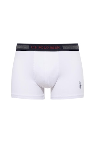 U.S. Polo Assn. - Erkek Lacivert - Beyaz - Gri Melanj 3 Lü Boxer 90004