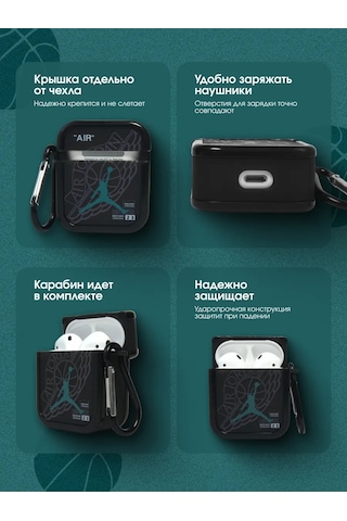 Yummy Case Airpods Uyumlu 3 Nike Jordan Kablosuz Kulaklık Kılıfı 372330552 Turkuaz