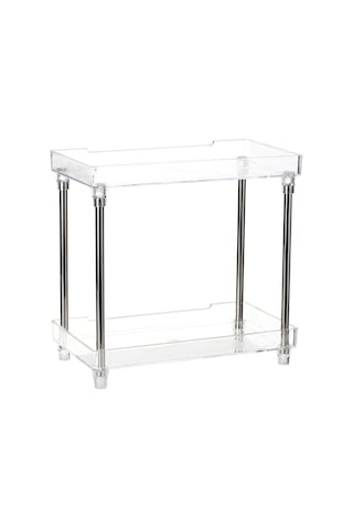 Gajeena Şeffaf Çift Katlı Banyo Ve Makyaj Organizatörü - Geniş Depolama Alanı, Pratik Tasarım Diğer