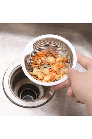 Şık Mutfak Lavabo Drenaj Süzgeci, Verimli Ev Temizliği İçin Çok Fonksiyonlu Banyo Filtre Kafesi Çok Renkli