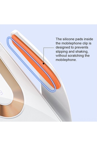 Yifomall Araç İçin Kablosuz Şarjlı Akıllı Manyetik Telefon Tutucu - 15w Hızlı Şarj, Navigasyon Uyumlu, Beyaz V58 Beyaz
