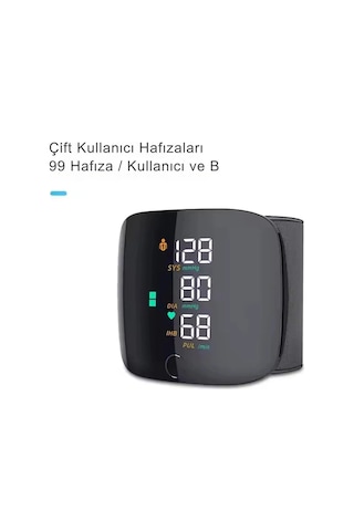 Akıllı Dijital Sesli Türkçe Konuşan Koldan Tam Otomatik Hassas Tansiyon Nabız Ölçme Aleti Lcd Ekran
