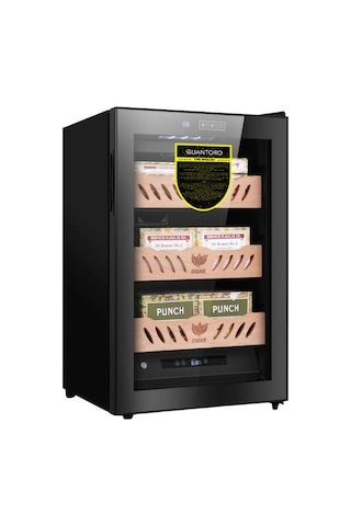 Quantoro Qcc-44 Elektronik Nemlendirme & Soğutmalı Siyah Puro Dolabı - Qtr-009