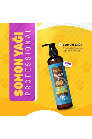 Munich Vet Salmon Oil Somon Yağı 200 ML