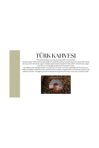 Kadirlihazarbey Türk Kahvesi 100 Gr Çekirdek