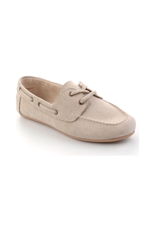 Bambi Bej Kadın Loafer Ayakkabı K01688012172 Bej