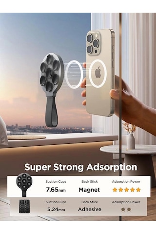 Joyroom Jr-zs393 Magsafe Uyumlu Vantuzlu Telefon Tutucu Çok Renkli