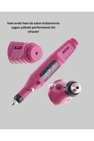 Hubrendy Tekno Tırnak Matkap Makinesi Profesyonel Manikür Pedikür Cihazı, Ayarlanabilir Hız Ve Ses