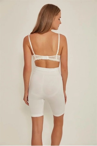 Veraura Lifestyle Beyaz Mı 3005 Soft Uzun Paçalı Boxer Korse